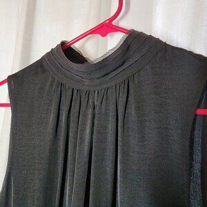 Sleeveless dress top, Worthington, Med, Black